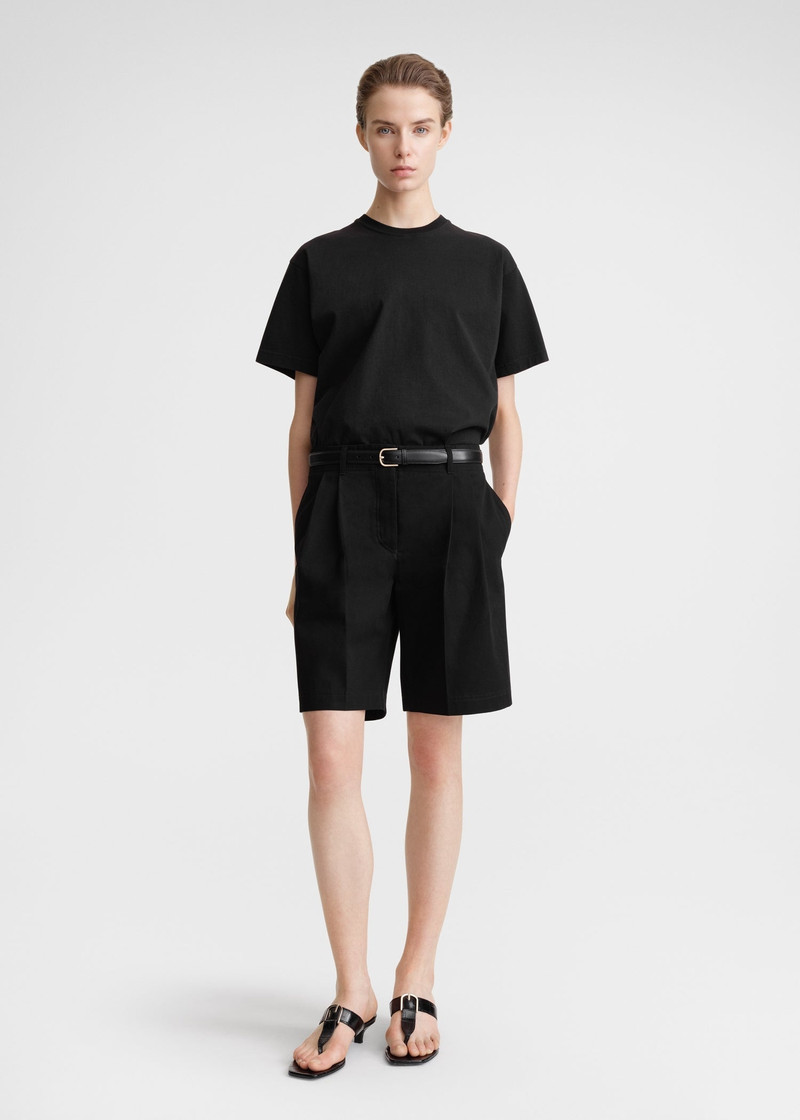 Totême Straight cotton tee black outlook