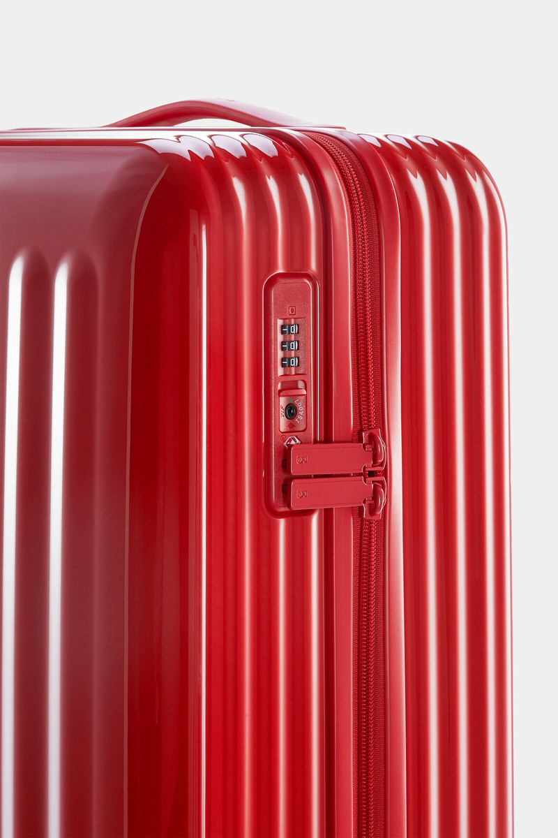 Piz small hard shell suitcase in Red 6