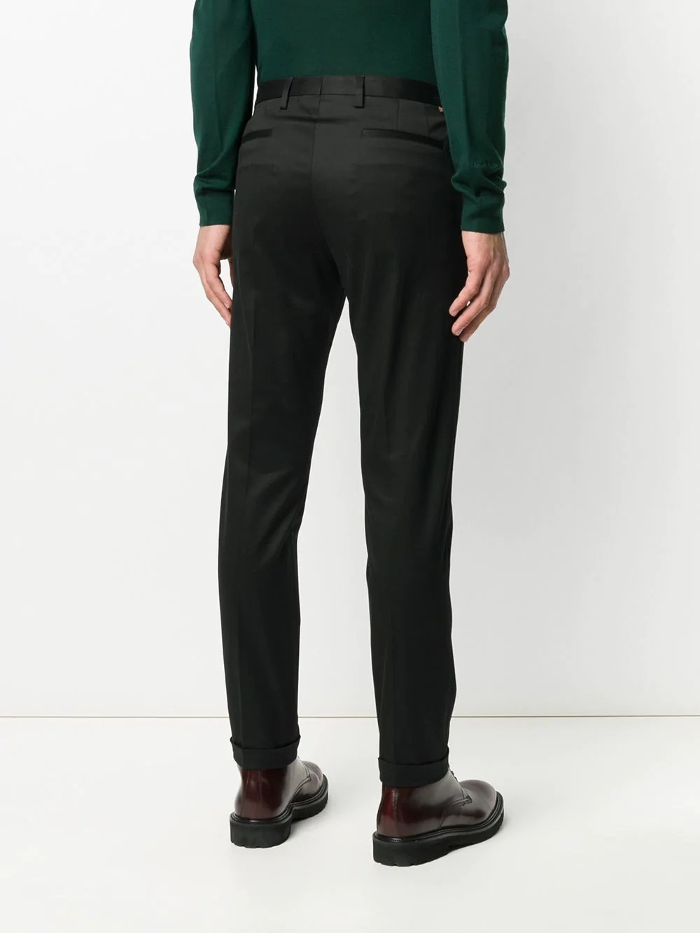 mid-rise tapered trousers - 4