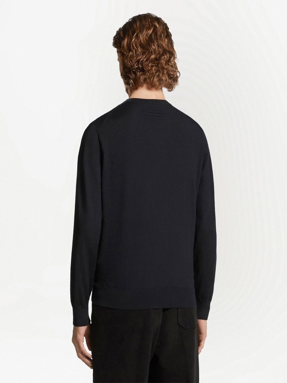 crew-neck wool sweatshirt - 3