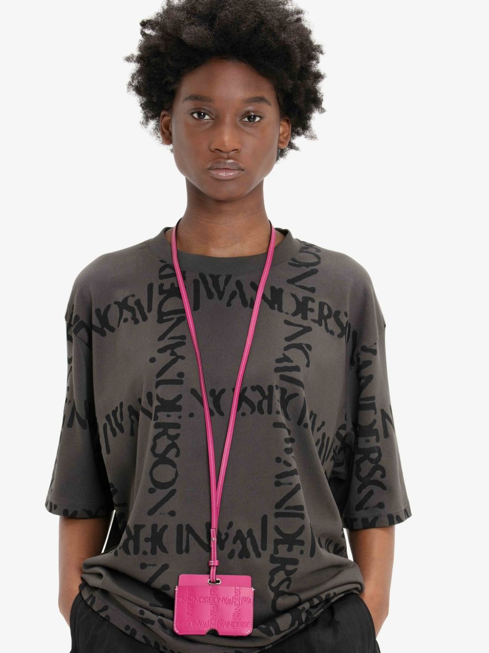 OVERSIZE LOGO GRID T-SHIRT - 5