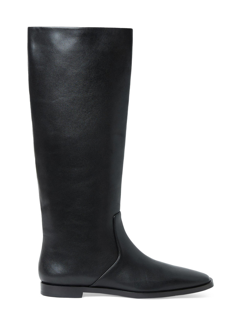 Women's Tilly Leather Riding Boots - Black 1
