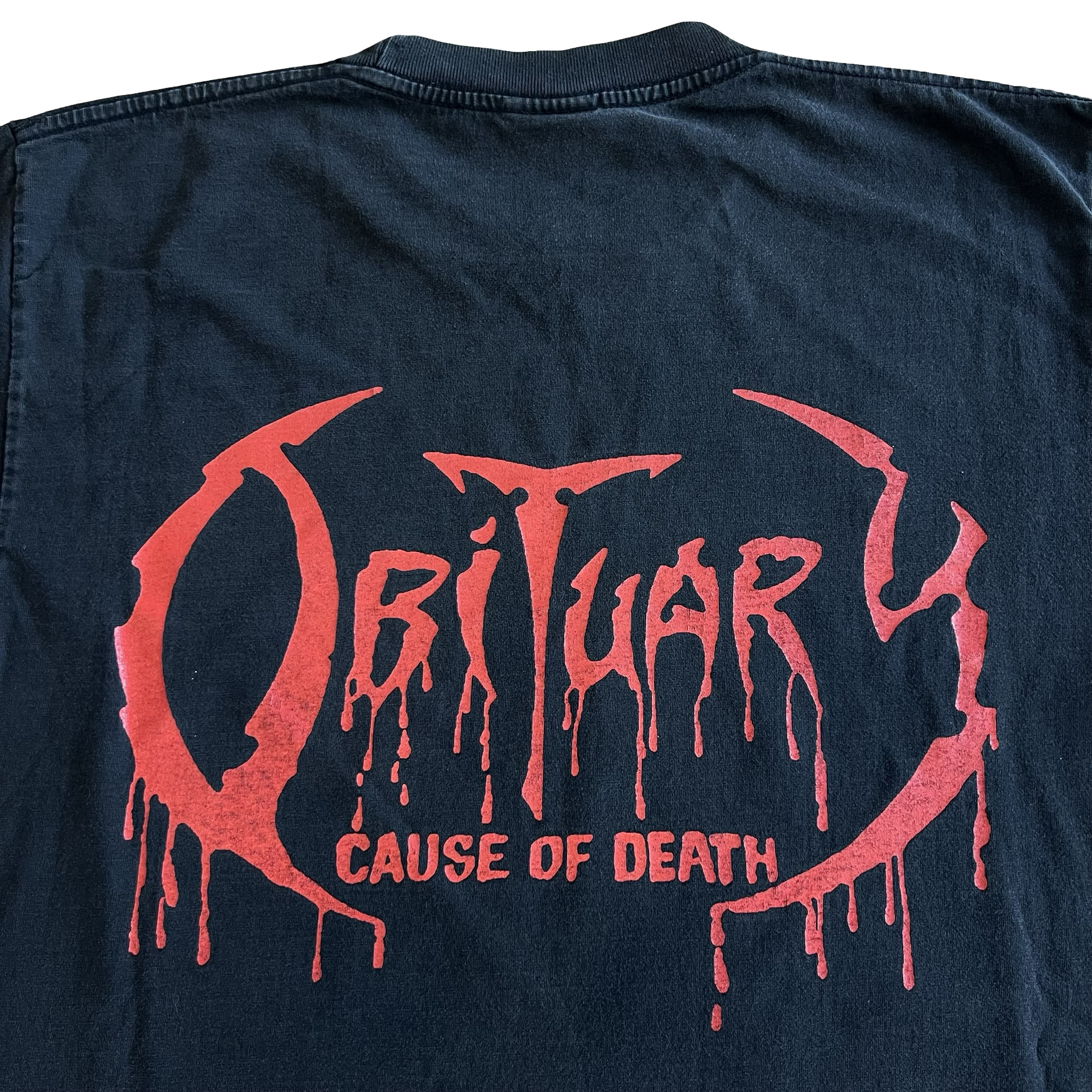 Final Blow - Vintage 90s Obituary "Cause Of Death" Metal Band T-Shirt SZ L - 6