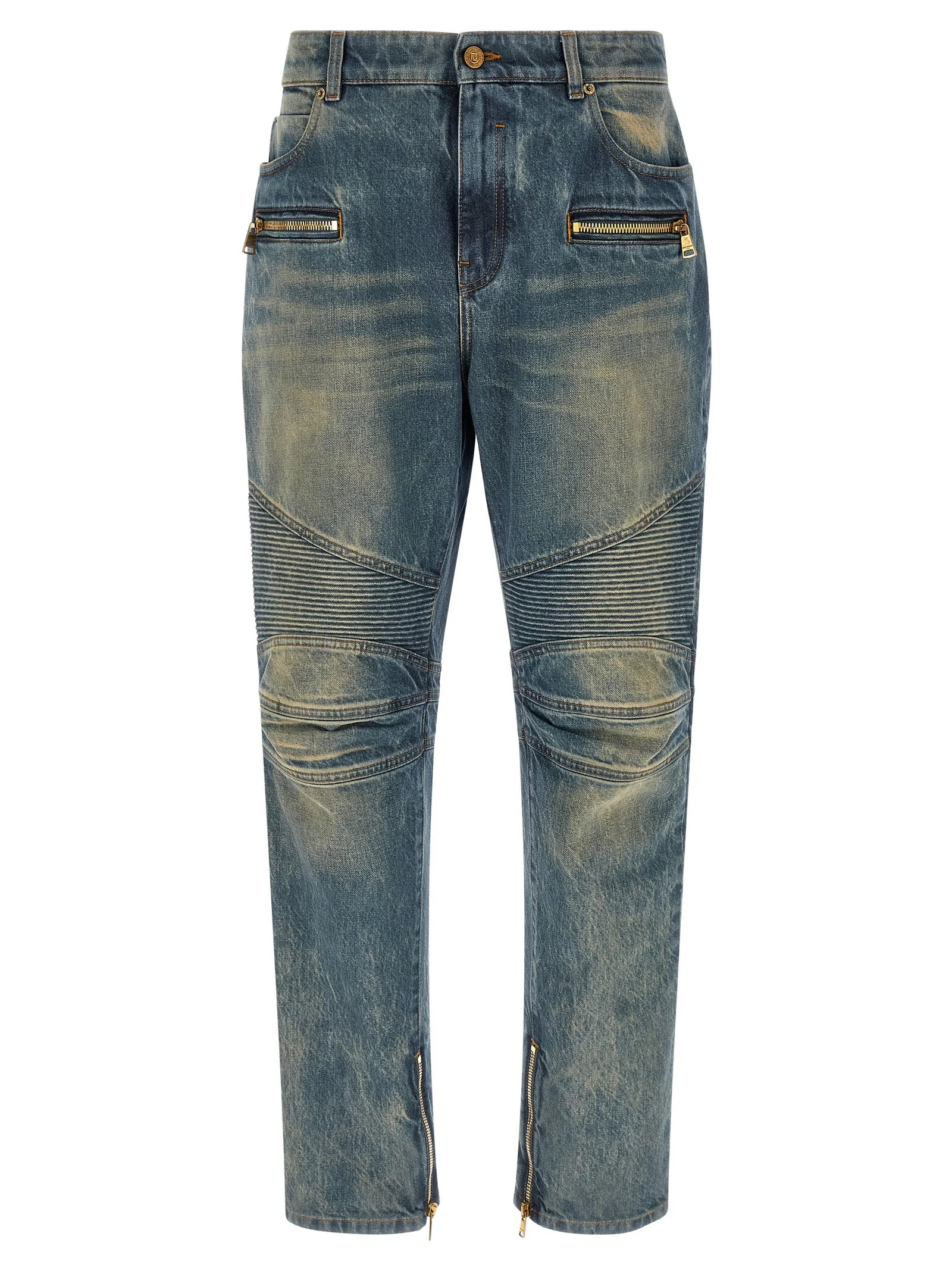 Balmain Men Biker Jeans - 1