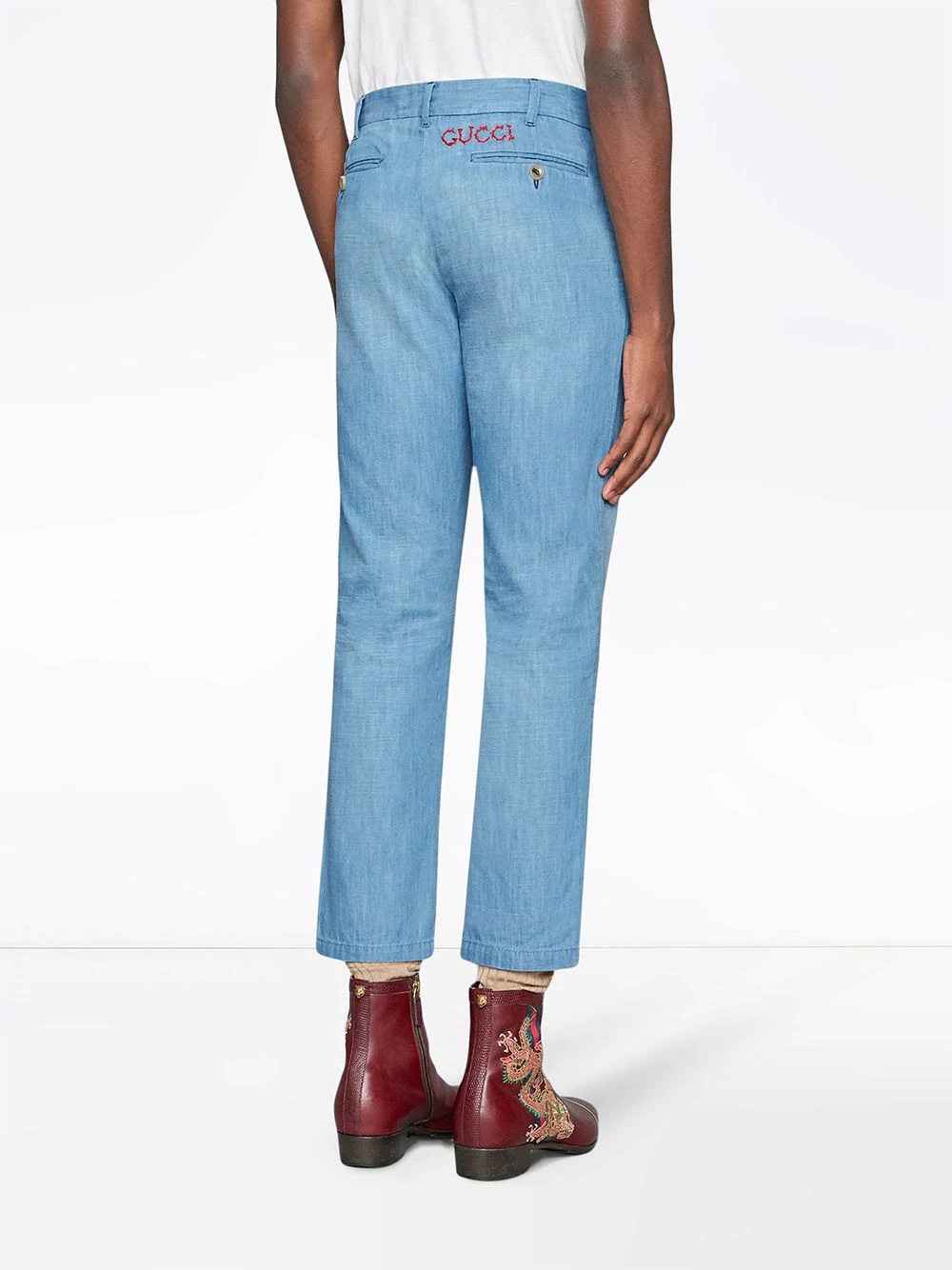 Bleached denim chino - 4