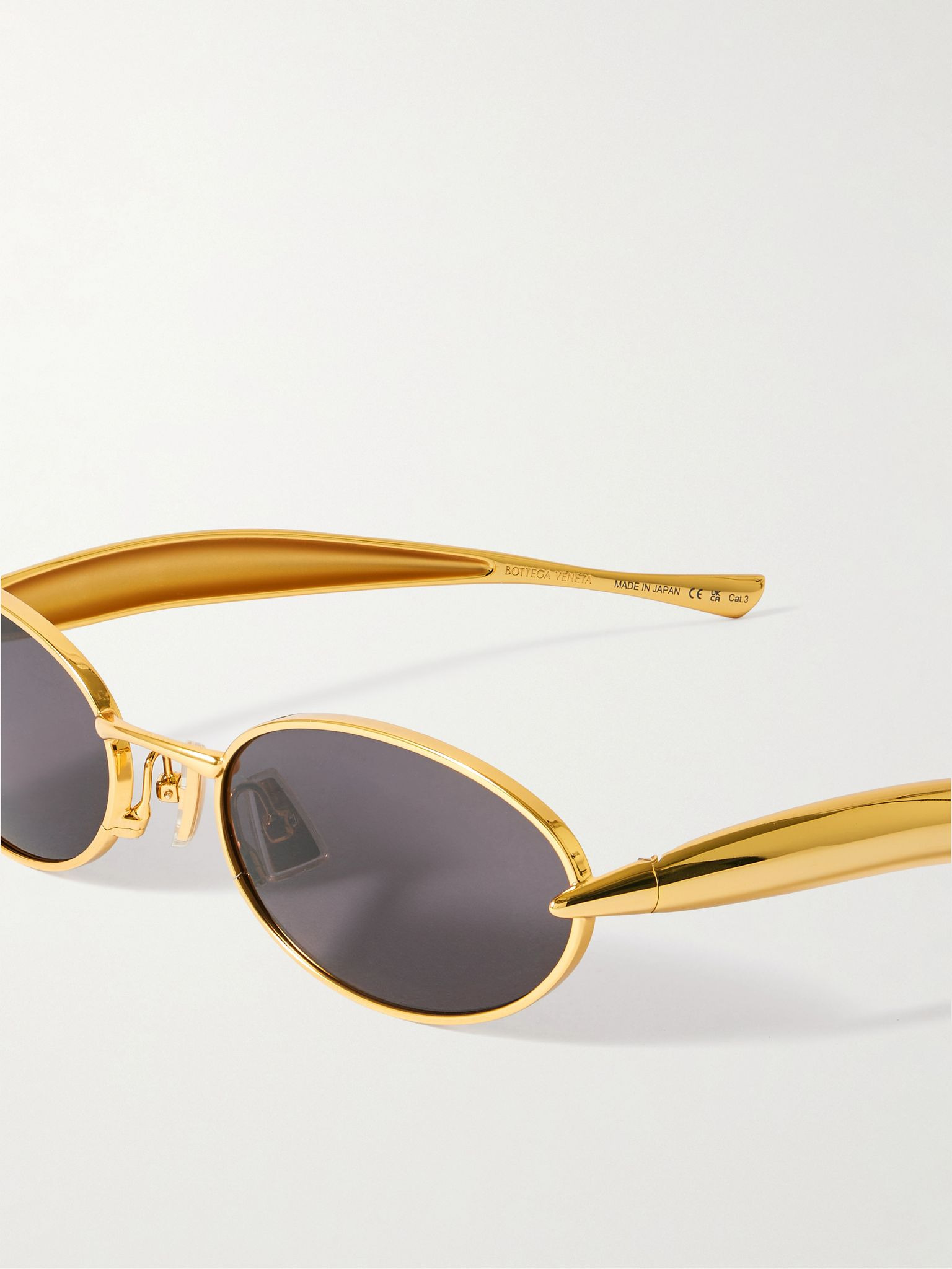 Sardine Oval-Frame Gold-Tone Sunglasses Gold - 3