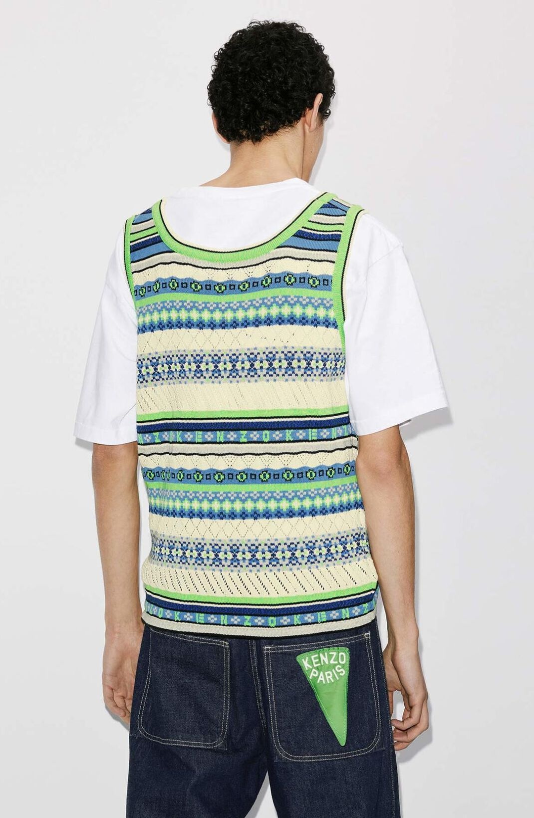 'Fair Isle' sleeveless jumper - 5