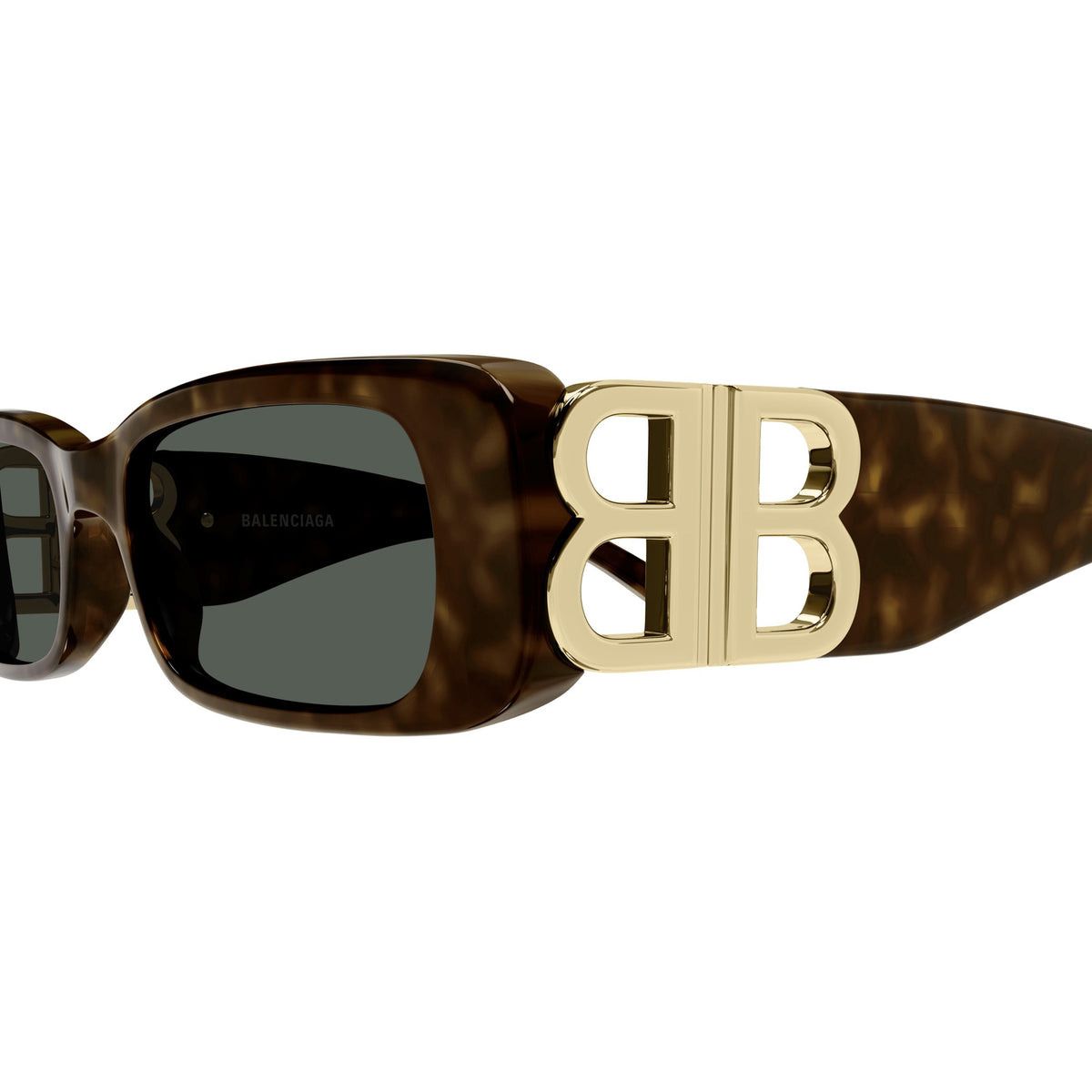 WOMEN'S DYNASTY RECTANGLE SUNGLASSES (HAVANA/GOLD) - 3