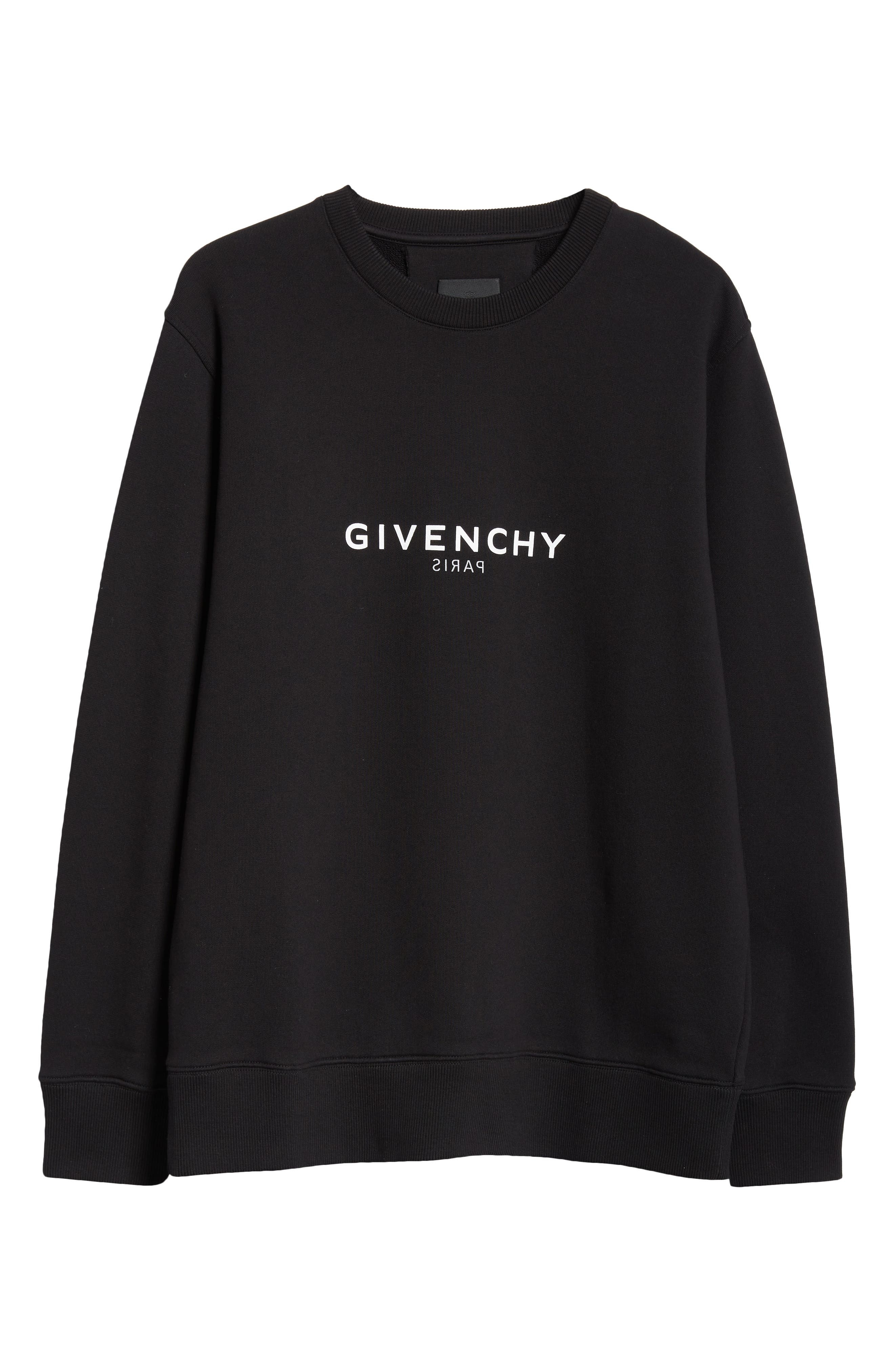 Reverse Logo Cotton Crewneck Sweatshirt - 6