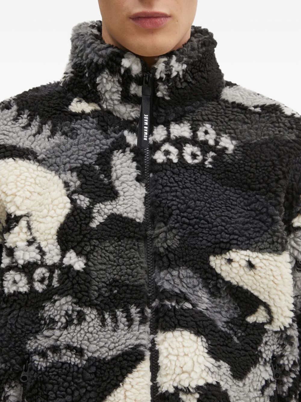 polar-bear fleece jacket - 4