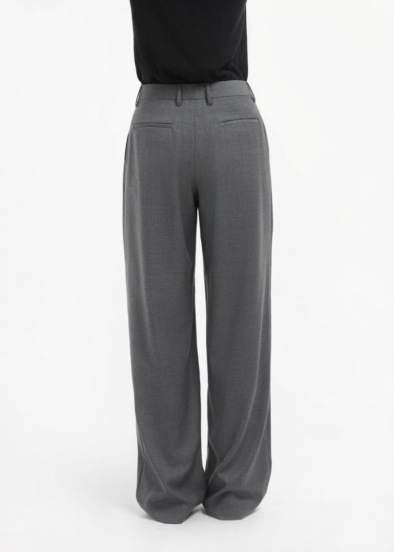 Tailored Straight Pant in Melange Wool 5