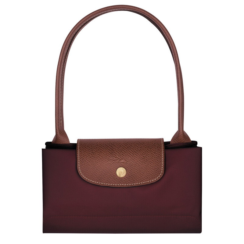 Le Pliage Original M Tote bag Burgundy - Recycled canvas 6