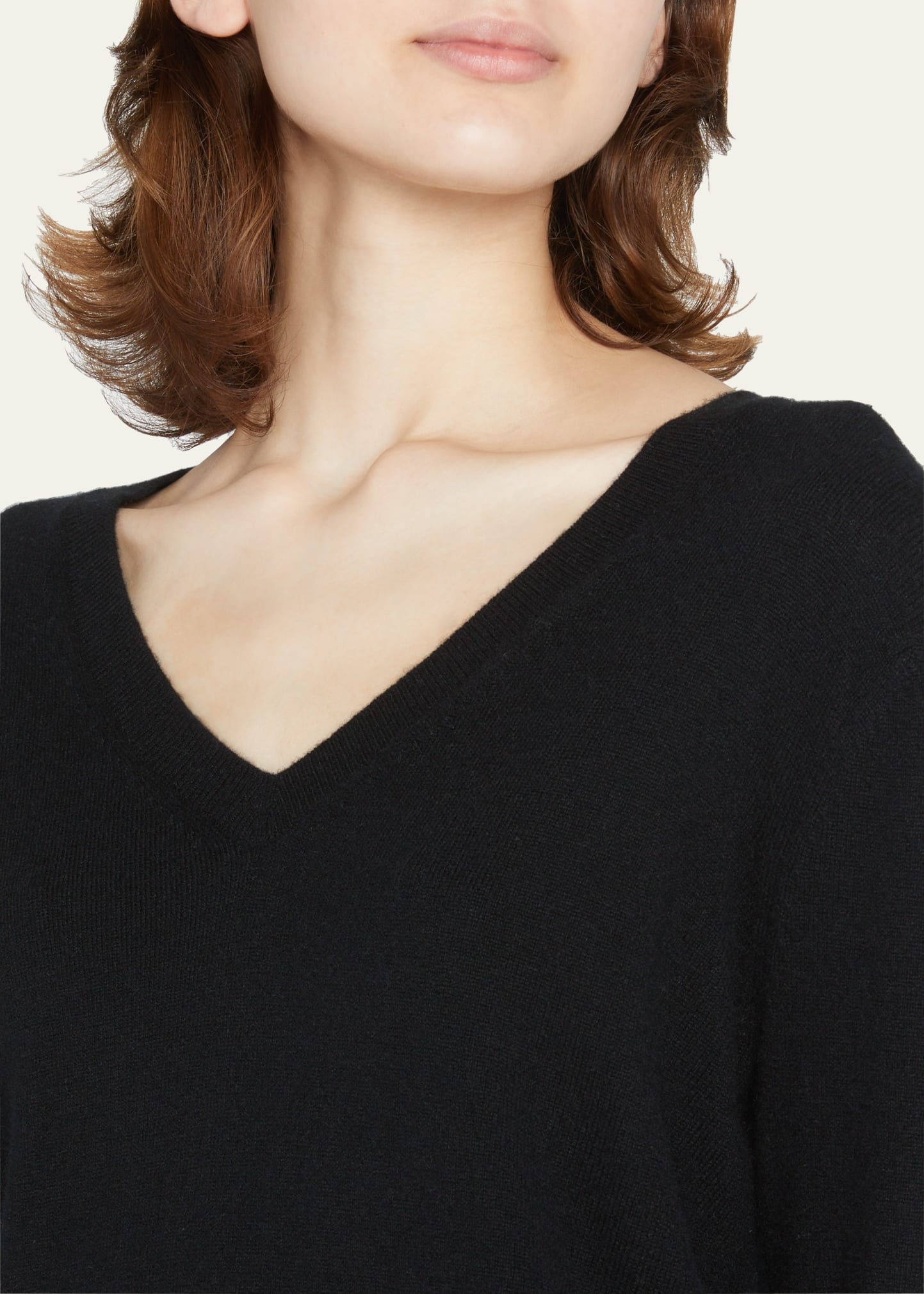 Weekend V-Neck Cashmere Pullover Sweater - 5