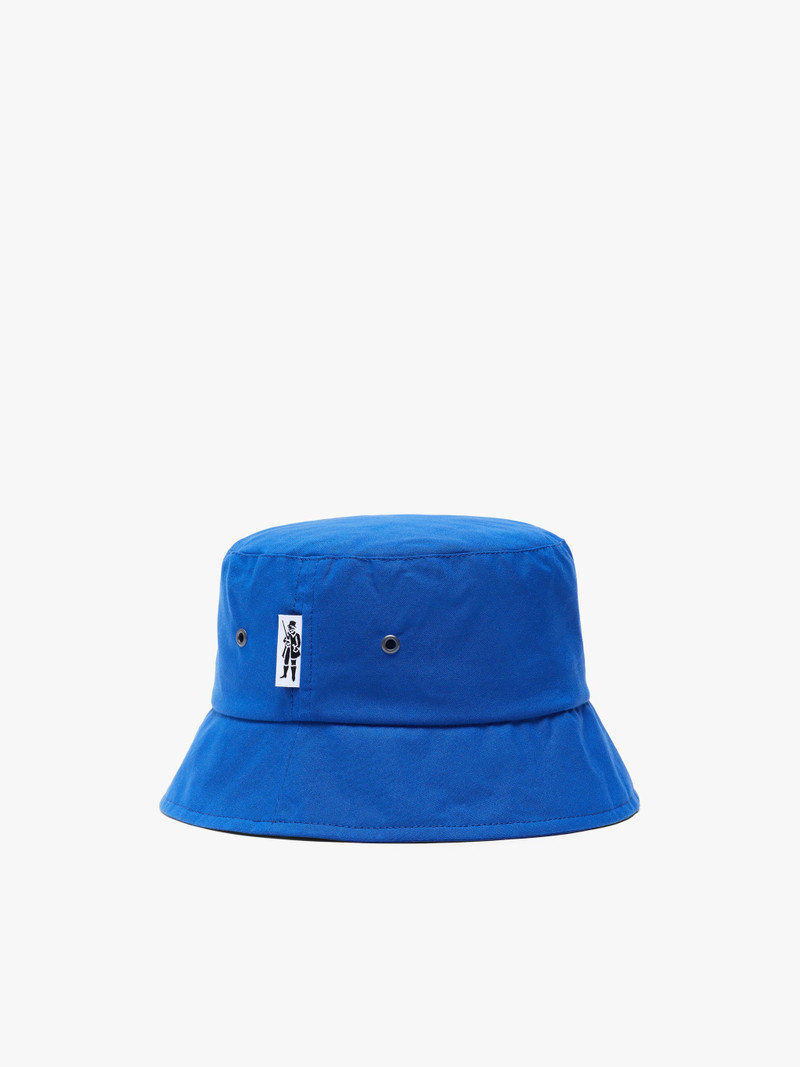 PELTING ROYAL BLUE WAXED COTTON BUCKET HAT | ACC-HA05 1
