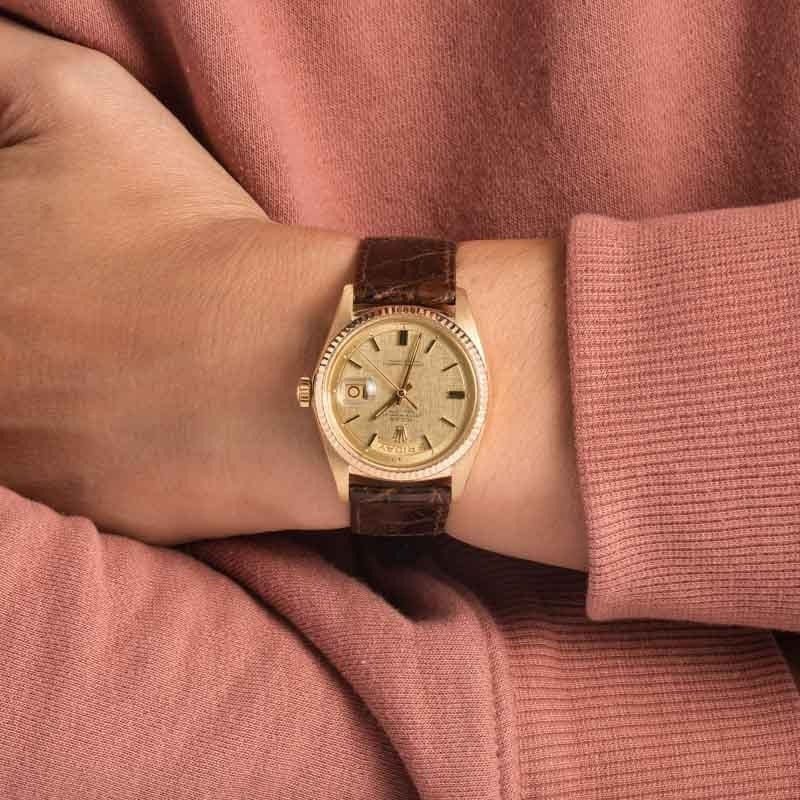 Rolex Day-Date Ref 1803 Champagne Linen Dial - 5