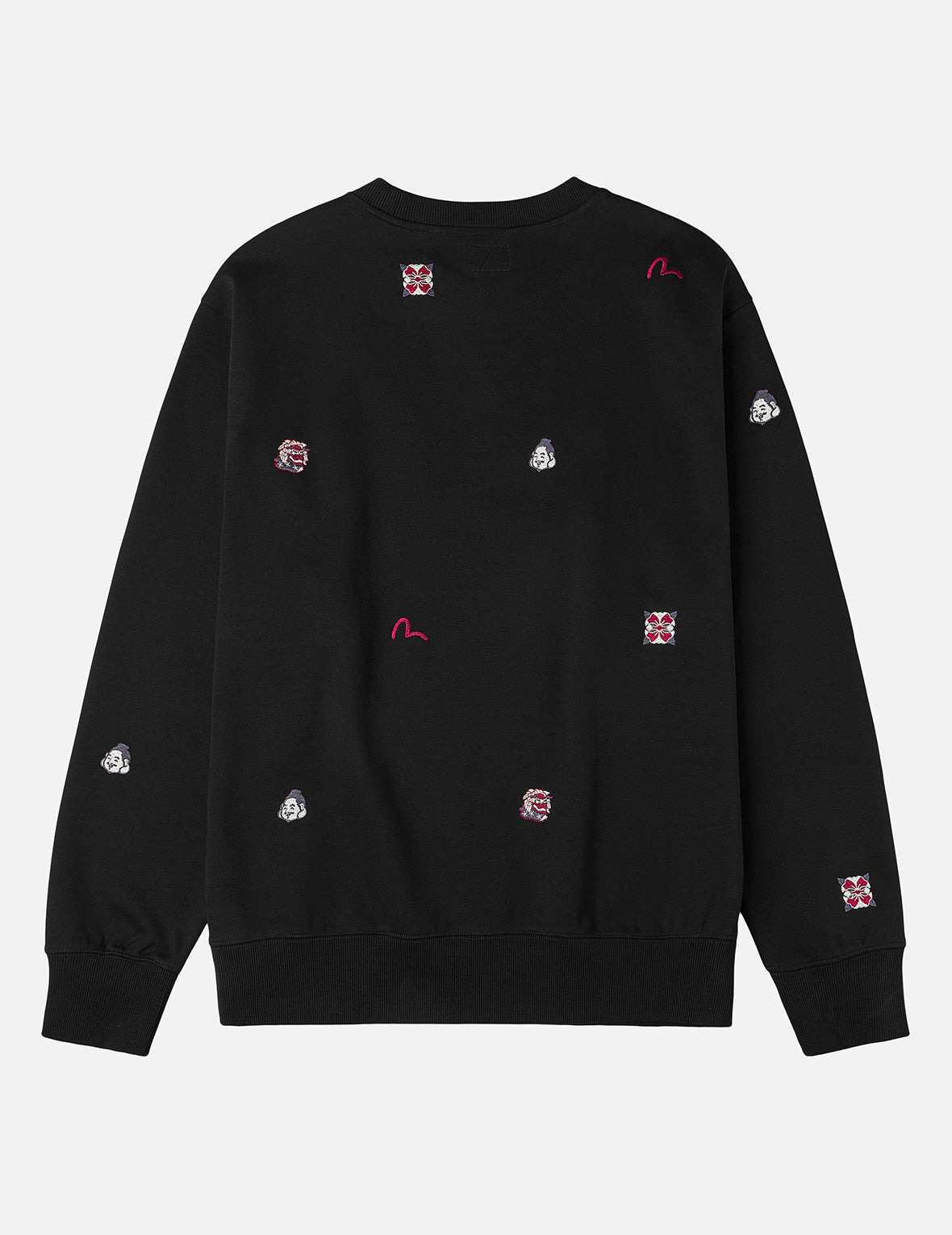 Allover Multi Logos Embroidery Relax Fit Sweatshirt - 4