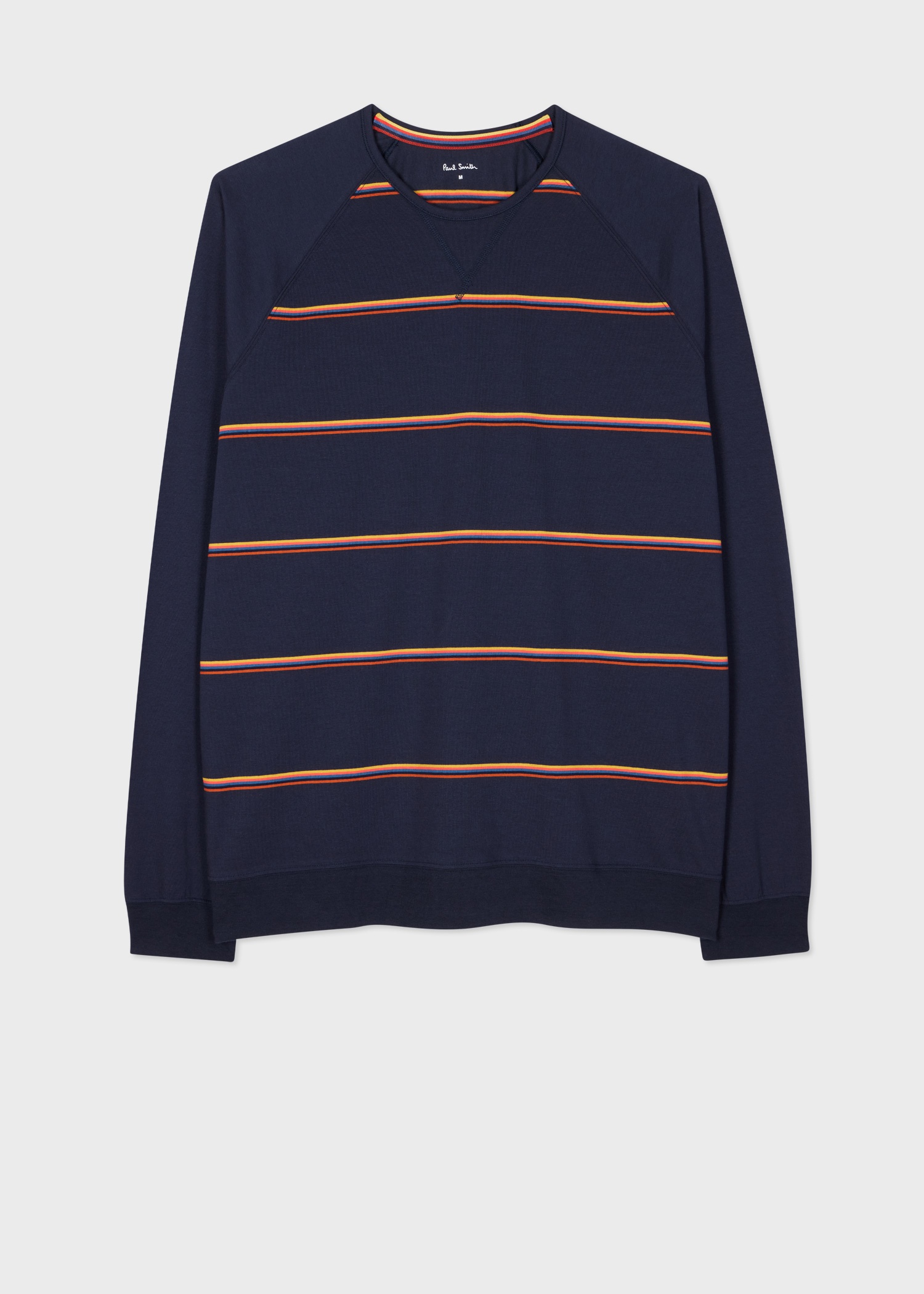 Navy Yarn Dyed 'Artist Stripe' Lounge Top - 1