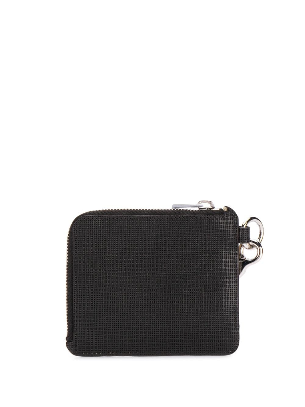 bi-colour compact zip wallet - 2