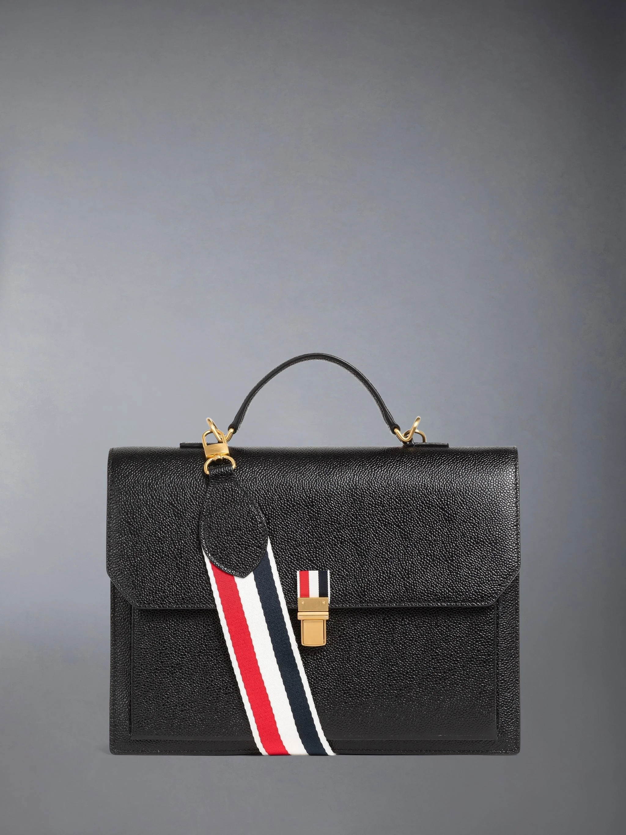 PEBBLE GRAIN DOUBLE SHOULDER STRAP SCHOOL BAG - 1