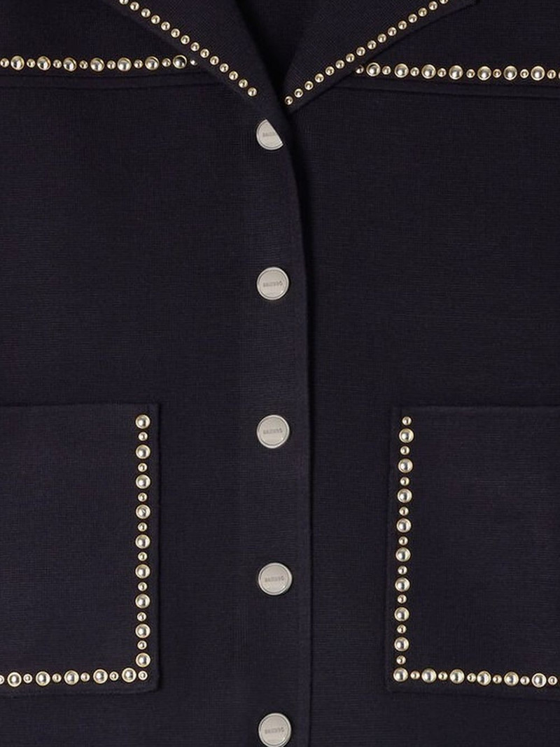Sandro stud-embellished cardigan outlook