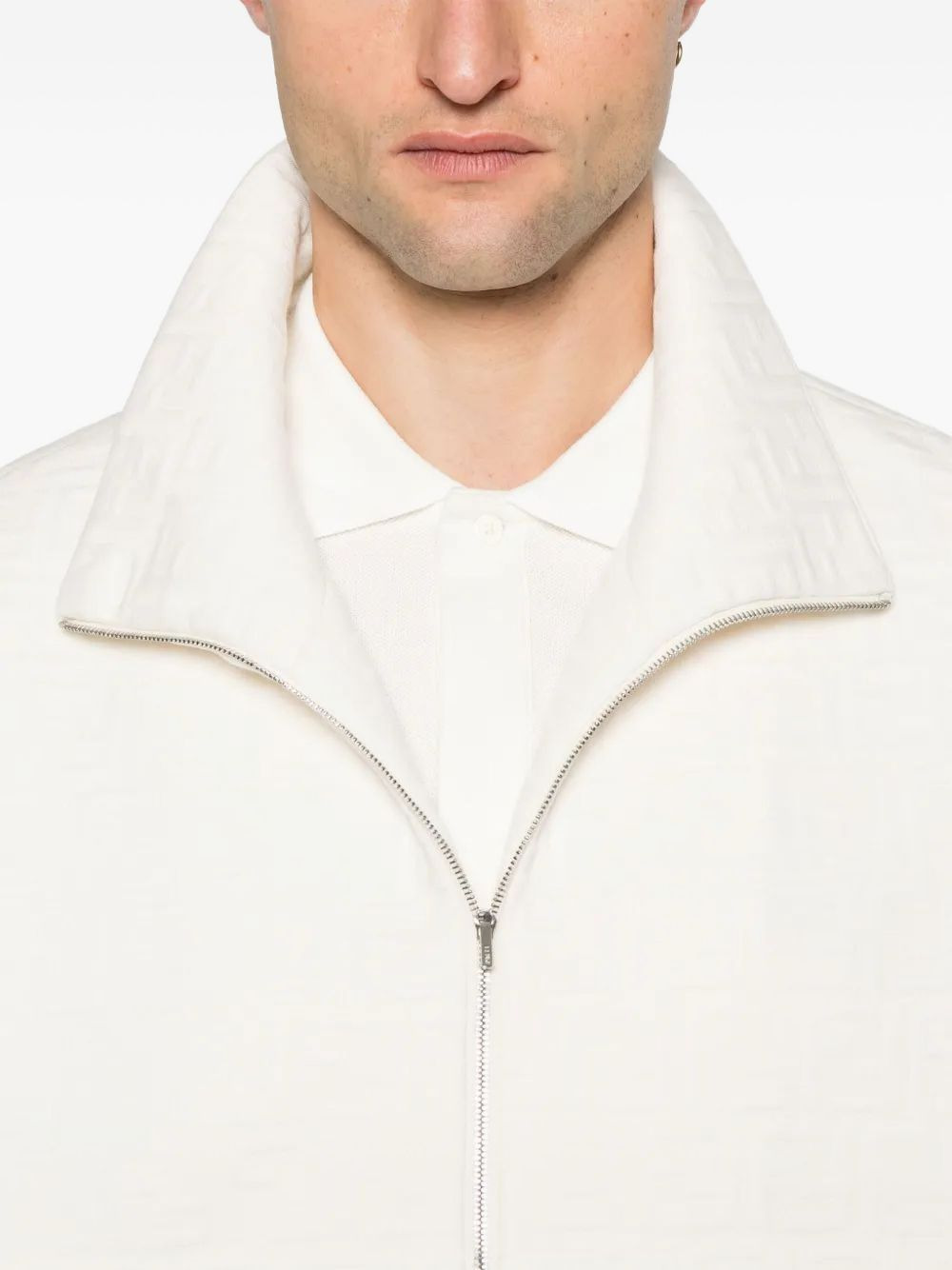 high-neck zip-up jacket - 4