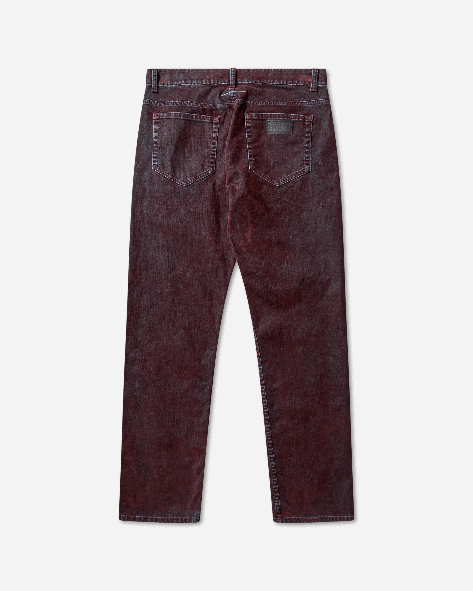 Men's Straight-Leg Jeans Bordeaux - 2