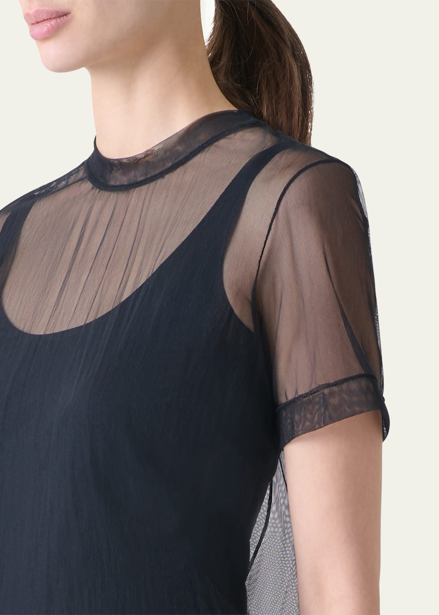 Techno Tulle Stretch T-Shirt - 5