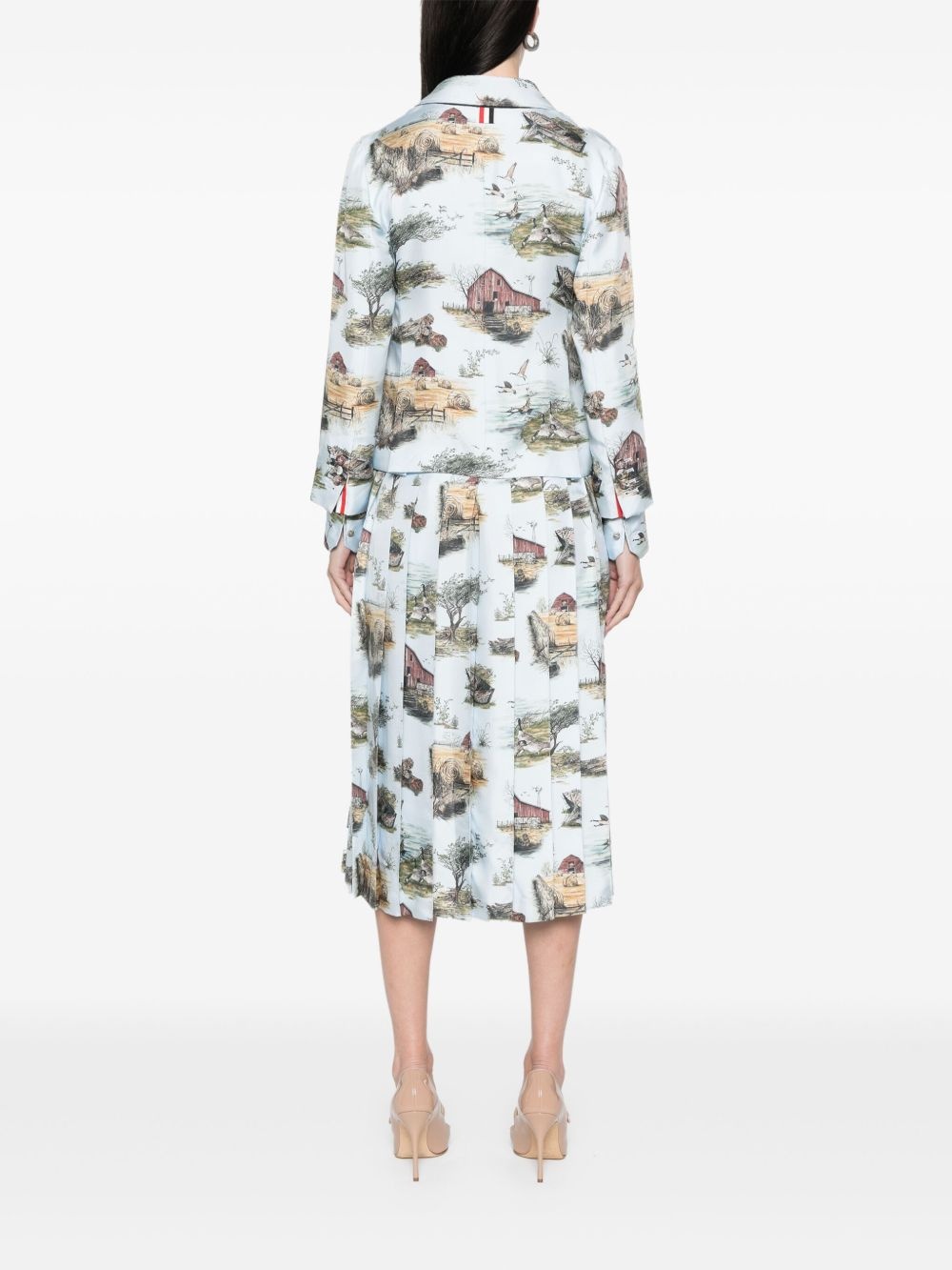 all-over print blazer - 4