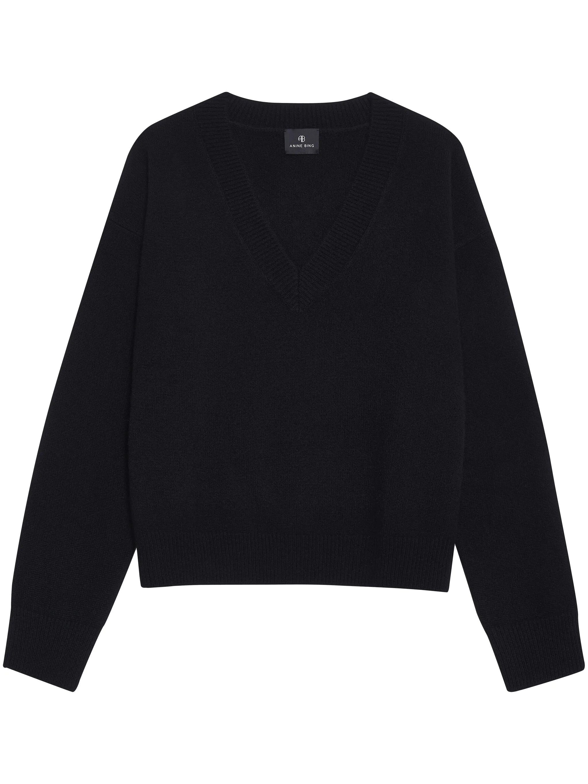 Lee V-neck Cashmere Jumper - 1