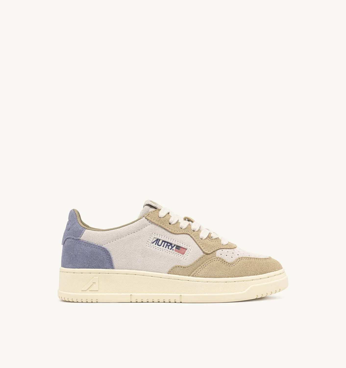 MEDALIST LOW SNEAKERS IN TRICOLOR LIGHT BLUE CLAUDIA AND SPONGE SUEDE - 1