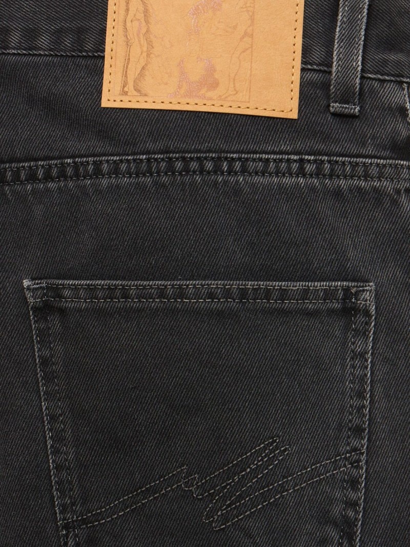 Straight cotton denim jeans - 2