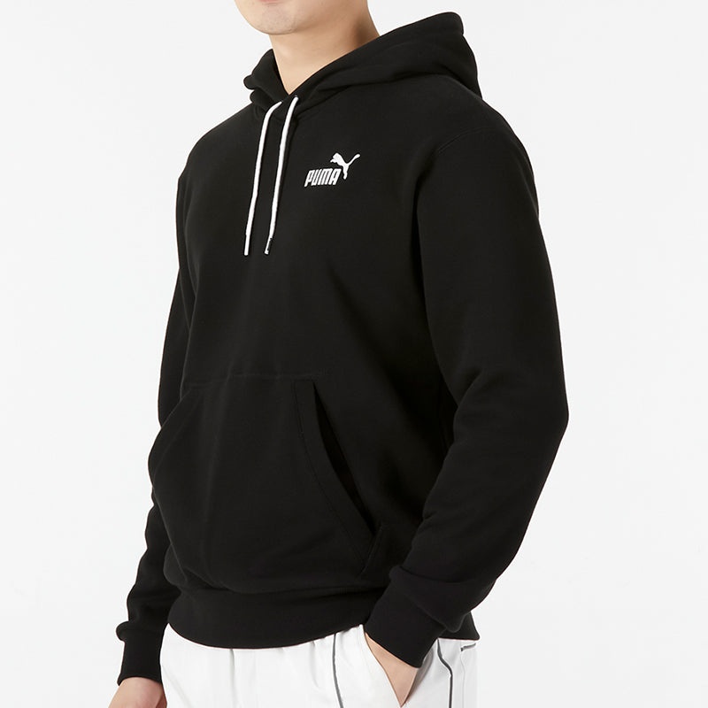 PUMA Ess + Contrasting Colors Chest Embroidered Logo Black 849585-01 - 5