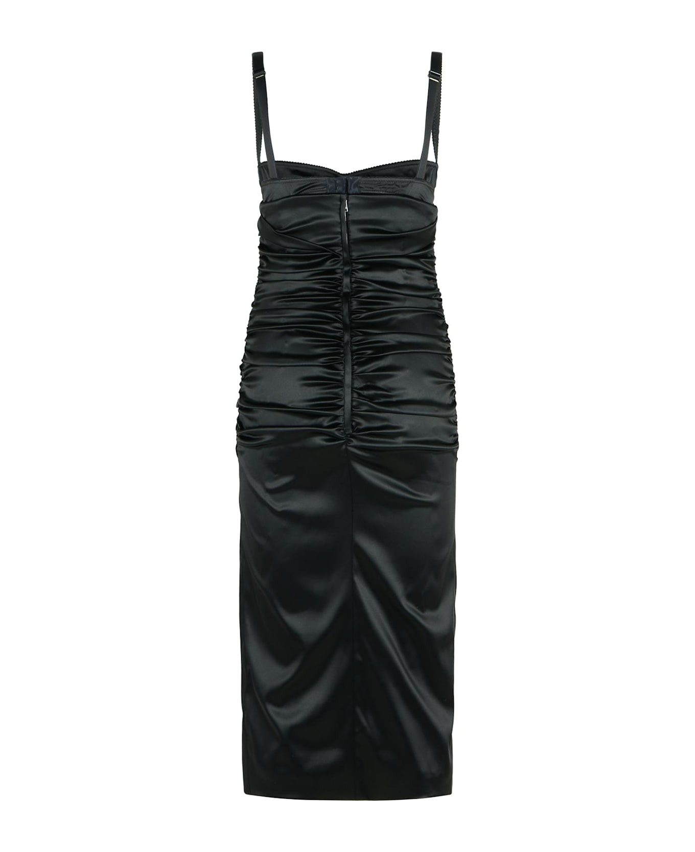 Black Silk Blend Dress - 3