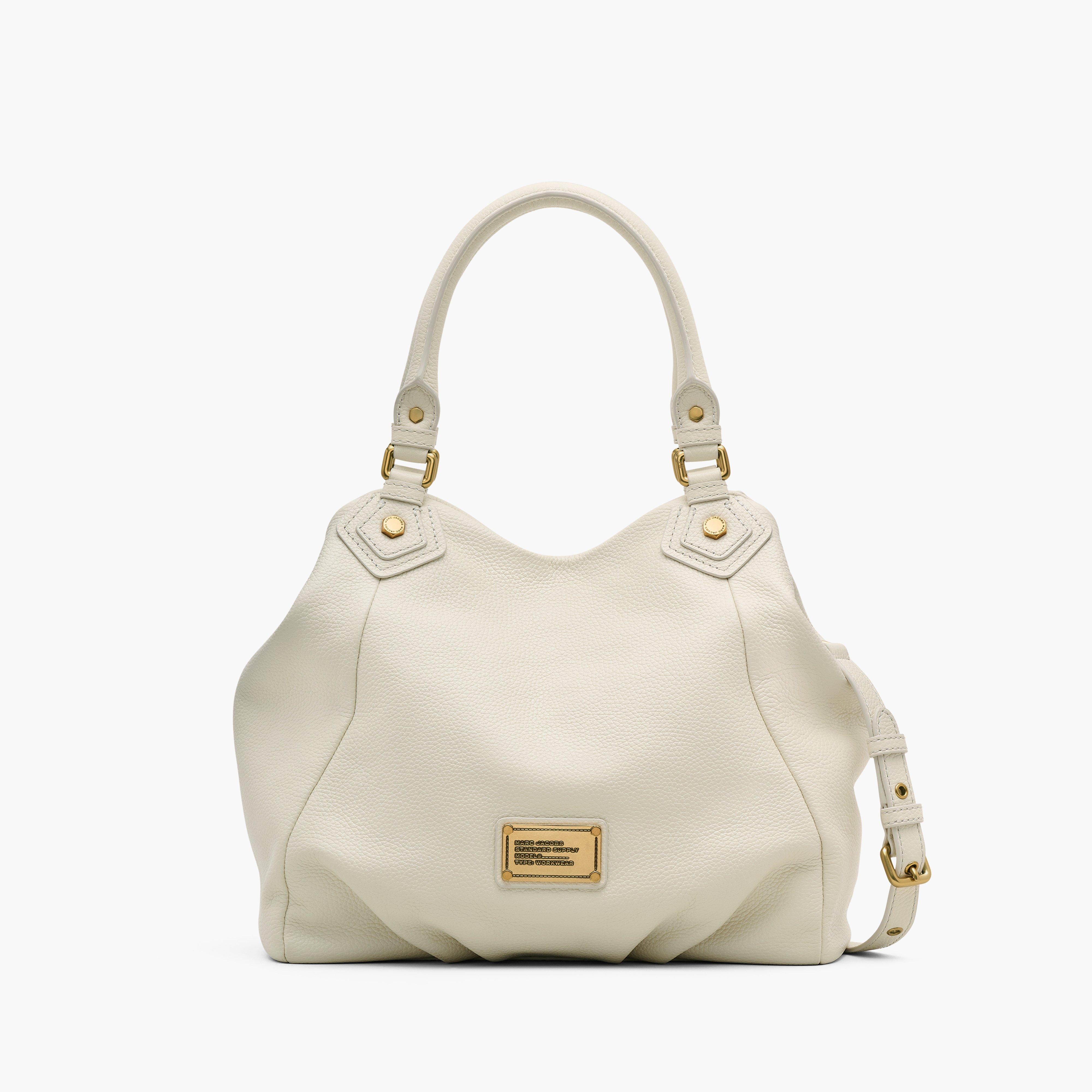 Buy the Marc by Marc Jacobs Classic Q Leather Crossbody Beige