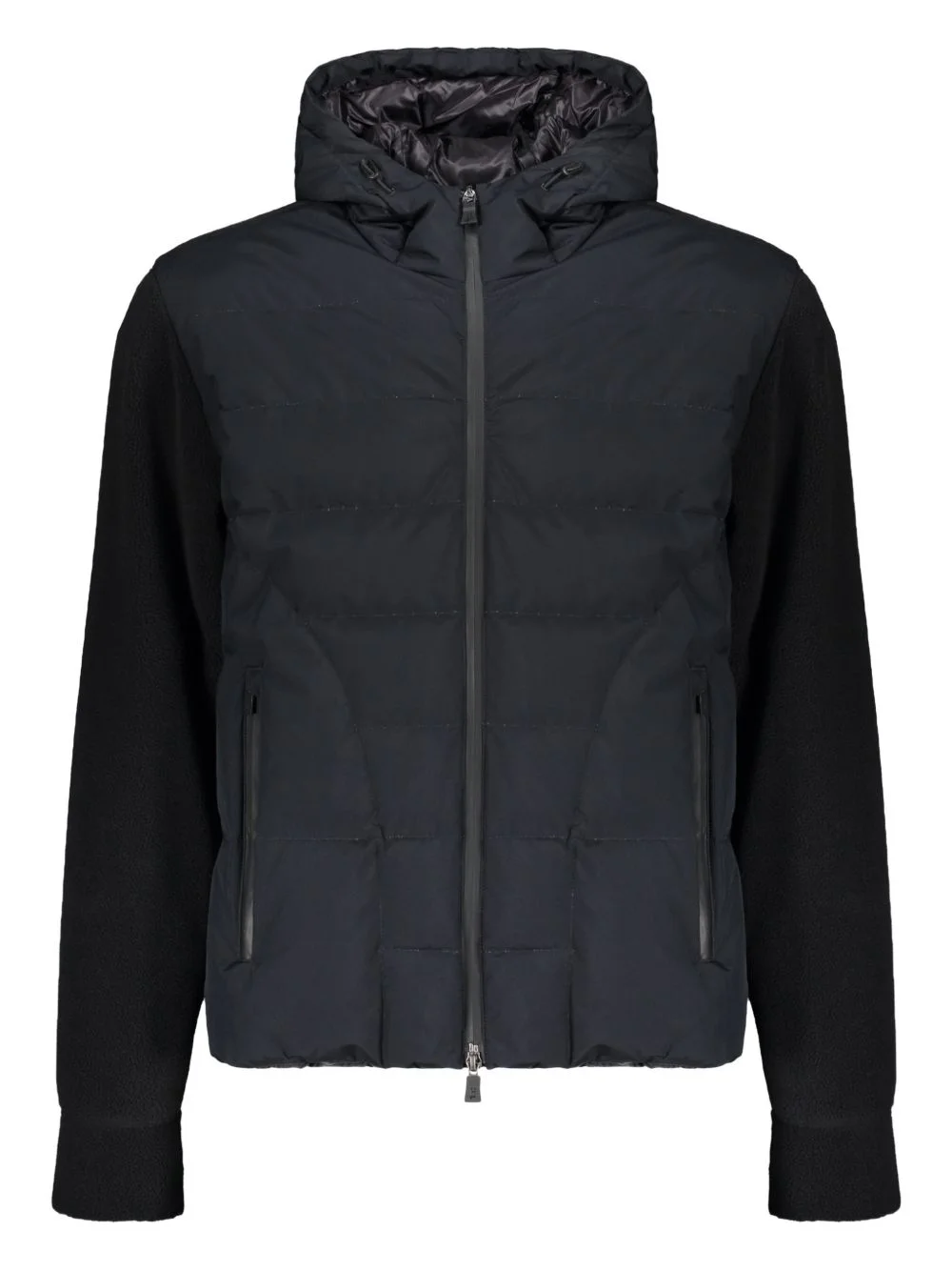 hooded long-sleeves jacket - 1