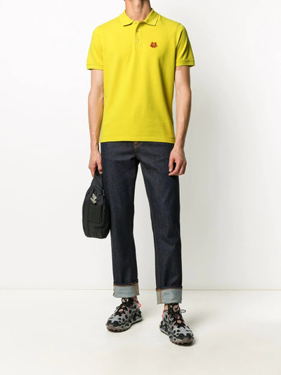 KENZO tiger motif polo shirt outlook