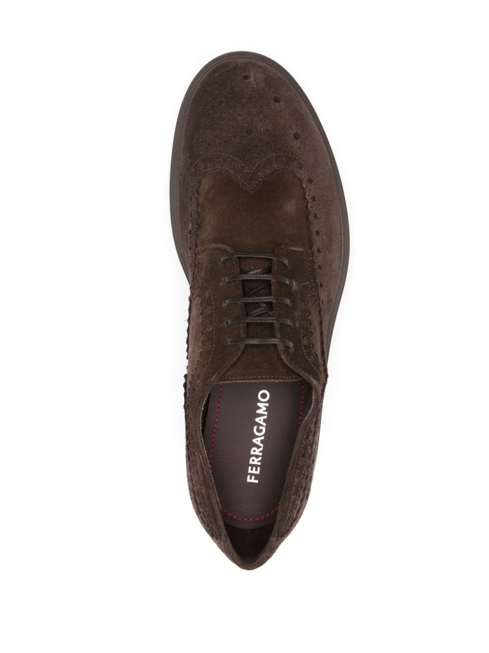 perforated-detailing Derby shoes - 4