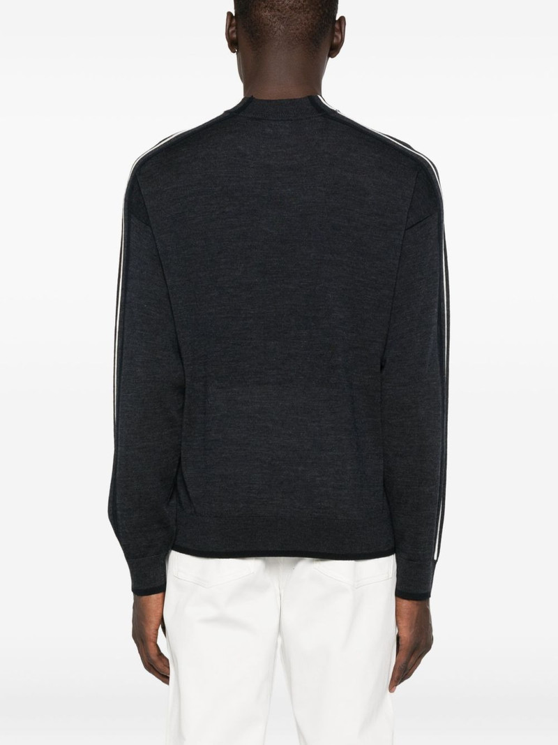 stripes-detailing wool sweater 4