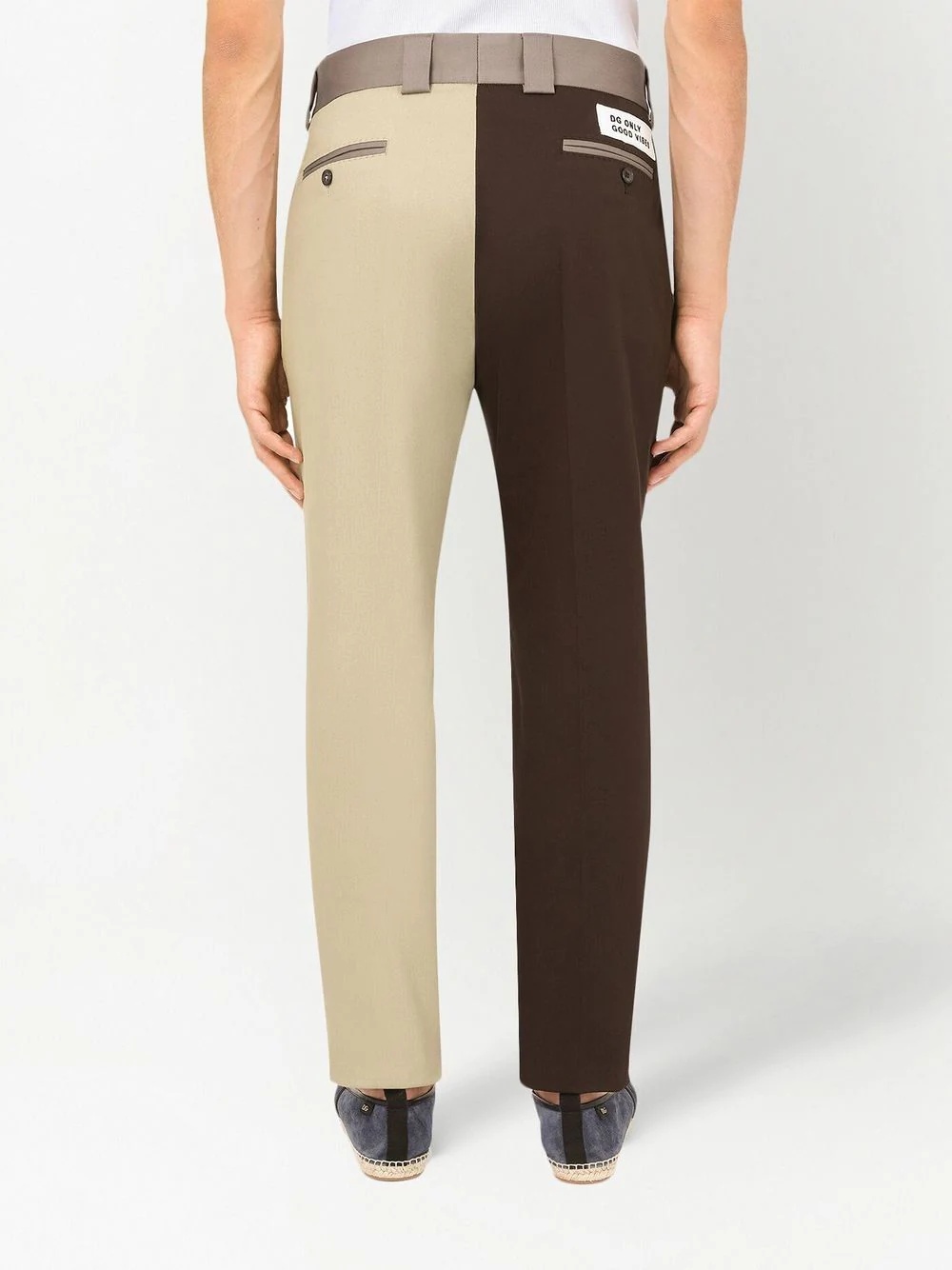 colour block trousers - 4