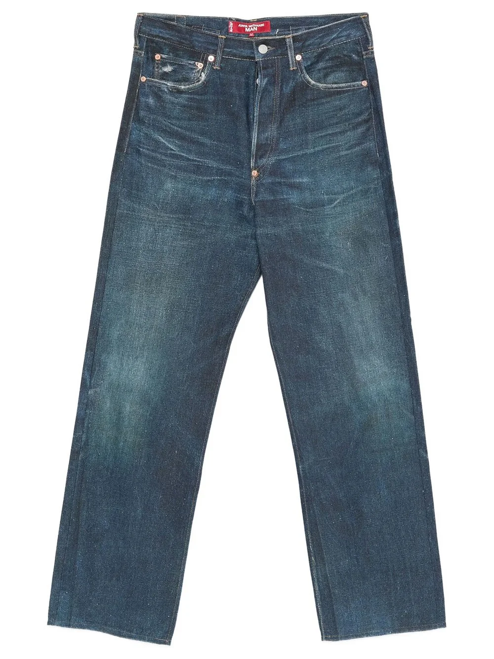STRAIGHT LEG JEANS WITH FADED EFFECT - 1
