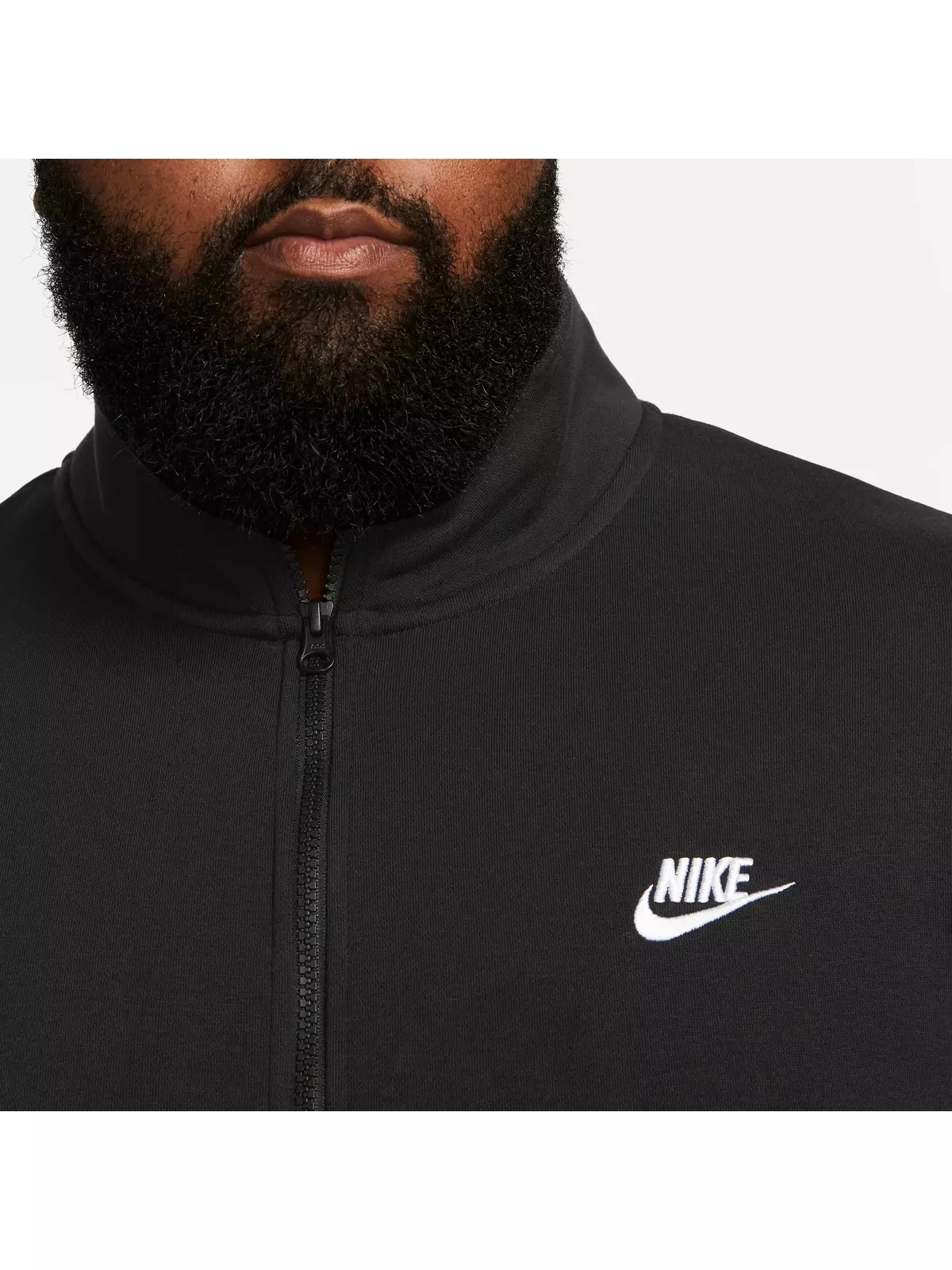 Men's Sportswear Brushed-Back 1/2-Zip Pullover-Black - 13