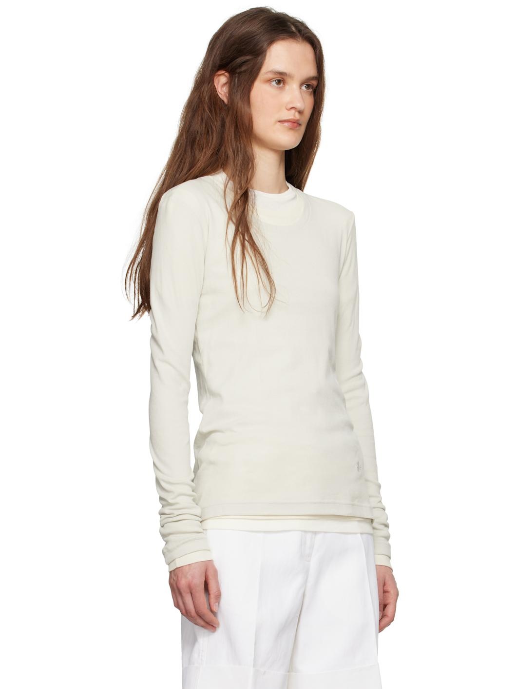 Gray & Off-White '3 Layers' Long Sleeve T-shirt Set - 2