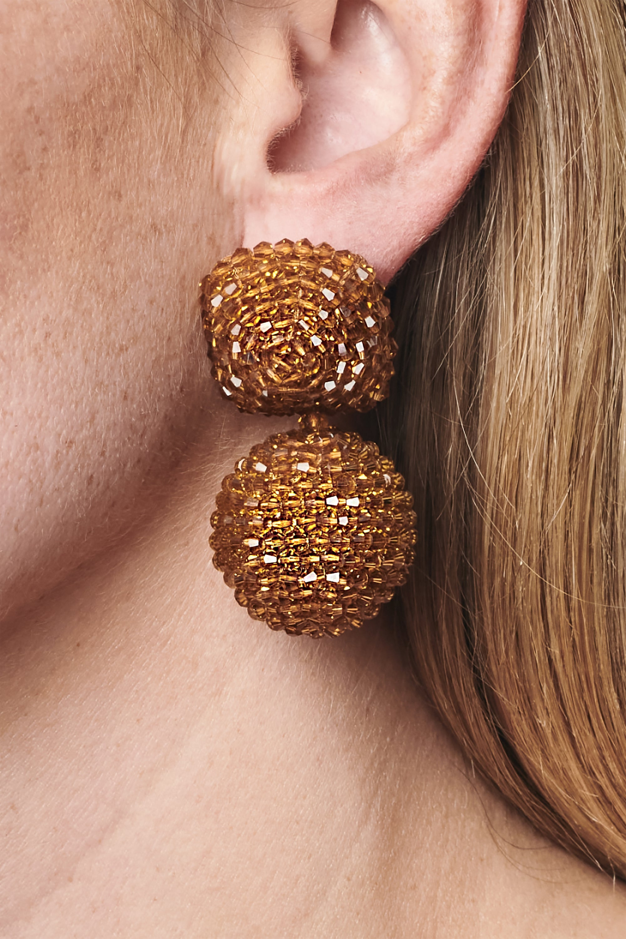 LYDIA EARRINGS - AMBER - 2