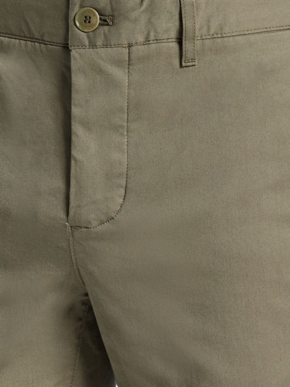slim-cut twill trousers - 5