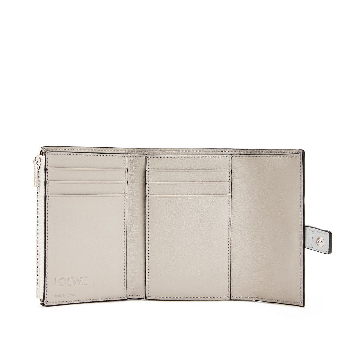 Small vertical wallet in soft grained calfskin - 3