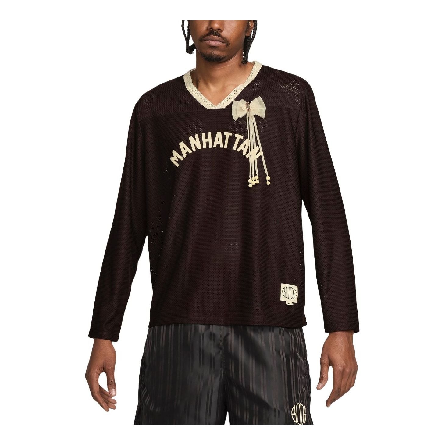 Nike x BODE Mesh Jersey Asia Sizing 'Brown Cream' FJ8795-235 - 1