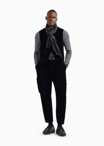 GIORGIO ARMANI Wool-blend jacquard crew-neck jumper outlook