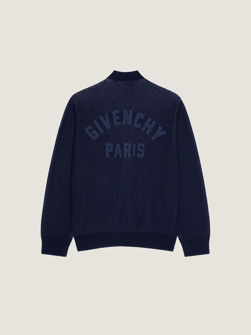 Givenchy CARDIGAN IN COTTON WITH GIVENCHY PARIS EMBROIDERY outlook