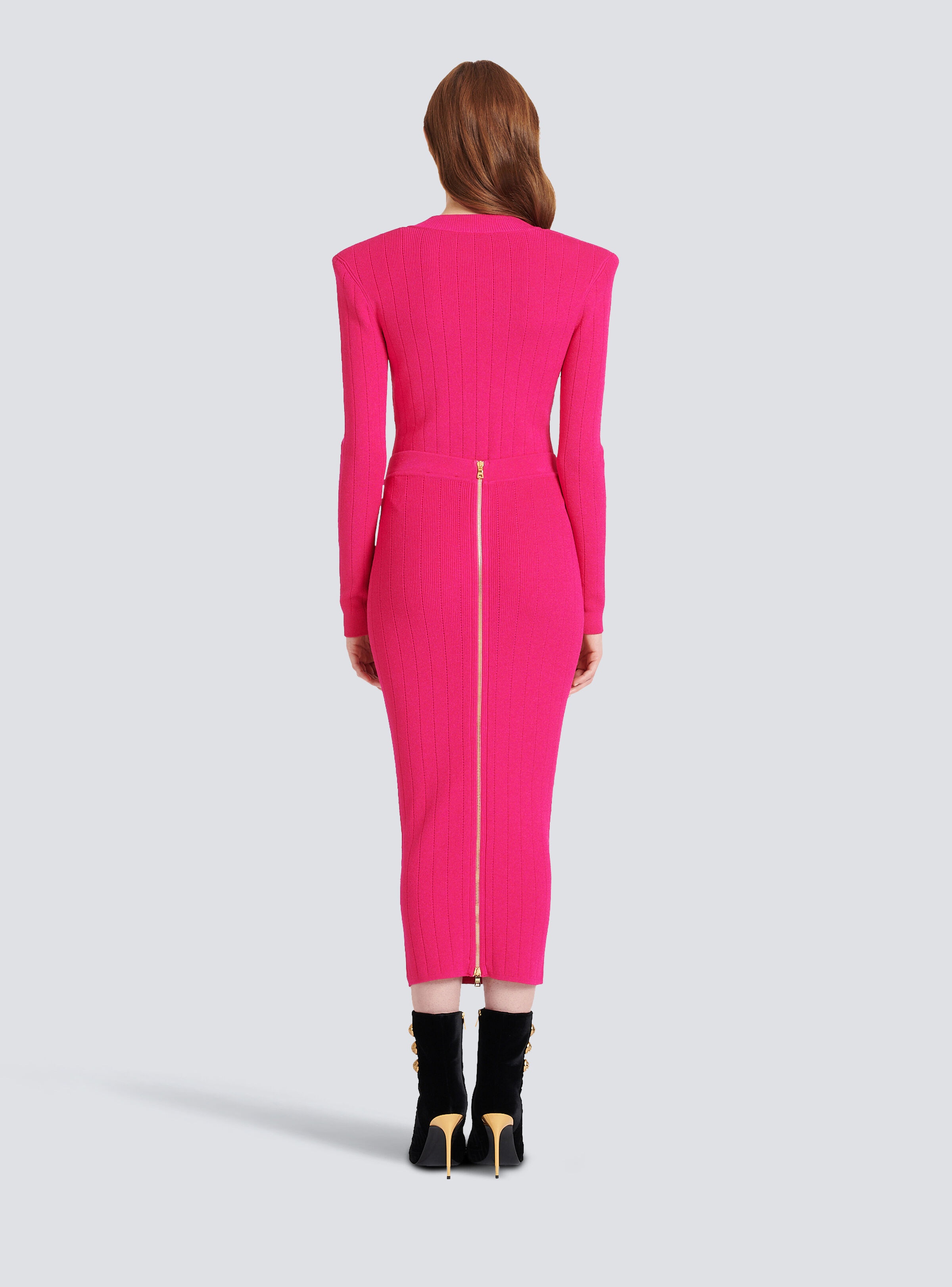 Mid-length knit skirt - 4