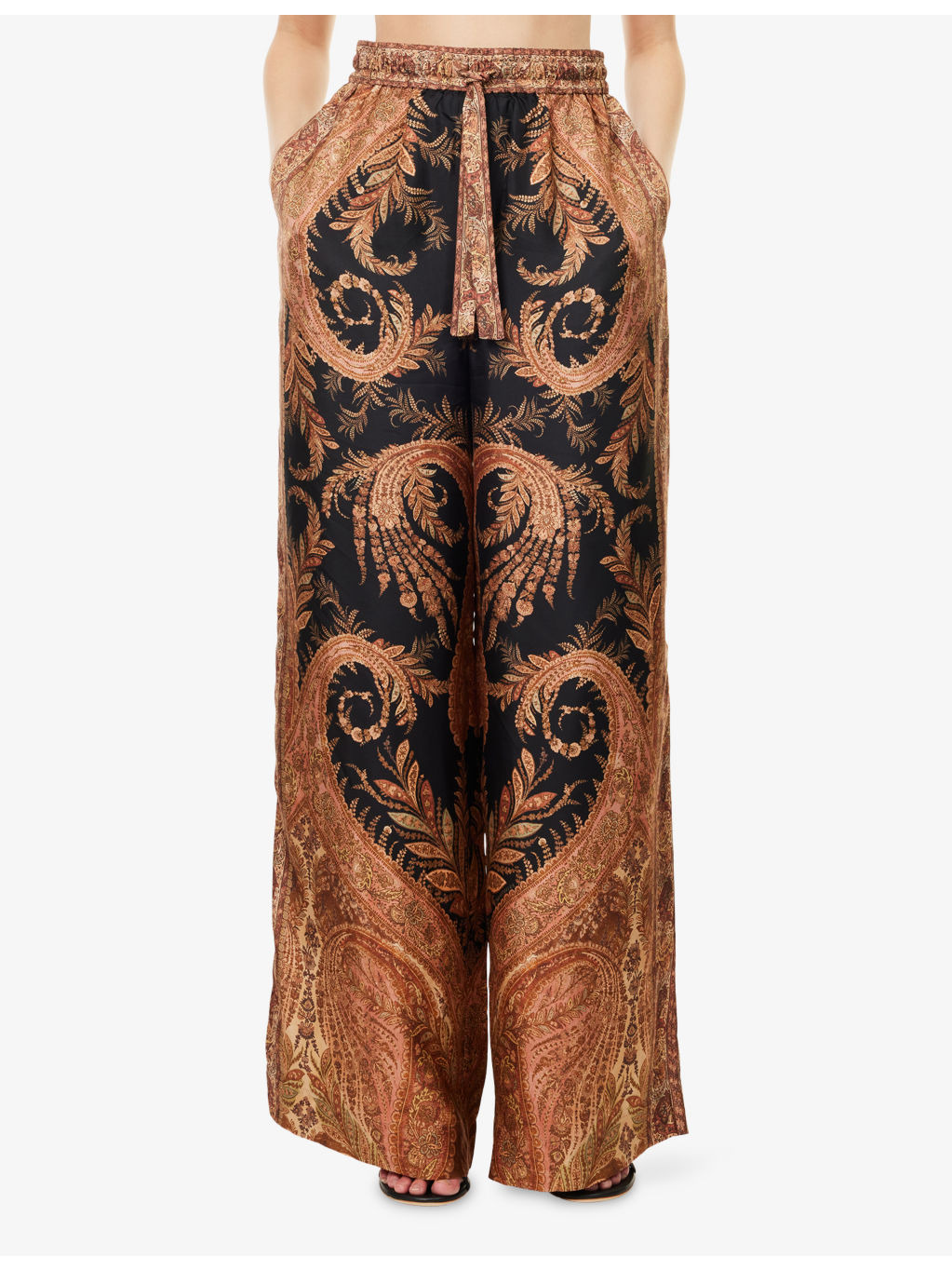 Hypnotic Wide-Leg Silk Trousers - 3
